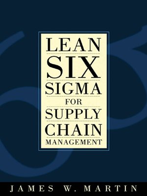 cover image of Lean Six Sigma for Supply Chain Management